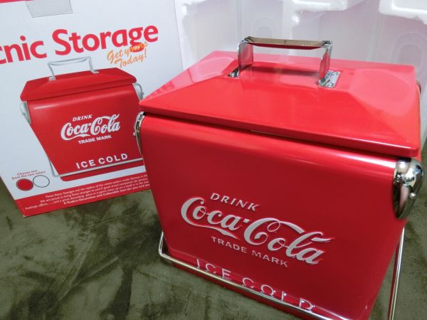 コカ・コーラ ピクニックストレージ クーラーボックス/赤/中古