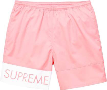 16ss Supreme banner water short PINK XL 海パンツ　ショーツ