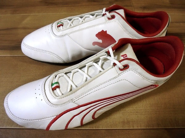 レア! PUMA プーマ × Ferrari フェラーリ FUTURE CAT フューチャーキャット 白/赤 28cm US10 限定 コラボレーション ドライビングシューズ