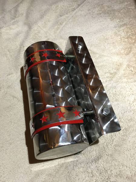 排気☆キッシューン☆ウロコ☆エアータンク☆未使用☆ タンク径約76mm
