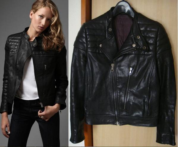 ■名作 ACNE SEAMED レザー 34 アクネ sisii marni carven 黒