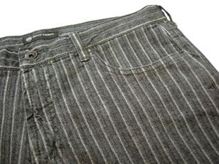 ウエスト切り替えストライプデニムパンツ | Denim ストライプワイドデニムパンツ Pants CRAMMY – DPB85100 ファッション通販 Belted Wide Tuck Two デニム time パンツ（デニムパンツ