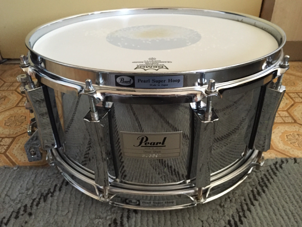 中古 Pearlスネア 【Steel】 14×6.5