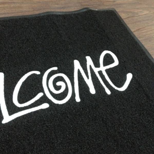 1円 Stussy PVC Welcome Mat 黒ラグマット