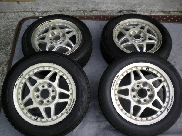 EA11R カプチーノ 5速 K‘RACING アルミホイール14×6JJ タイヤ(ラジアルタイヤ)|売買されたオークション情報、yahooの ...