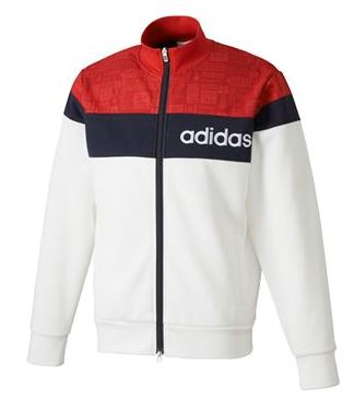 《2016秋冬》アディダス長袖フルジップスウェットCCI44白(L)