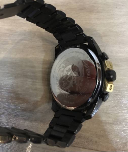DIESEL/ディーゼル DZ-4338 メガチーフ クロノグラフ腕時計 美品