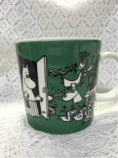送料無料 廃番 アラビアムーミンマグ グリーン