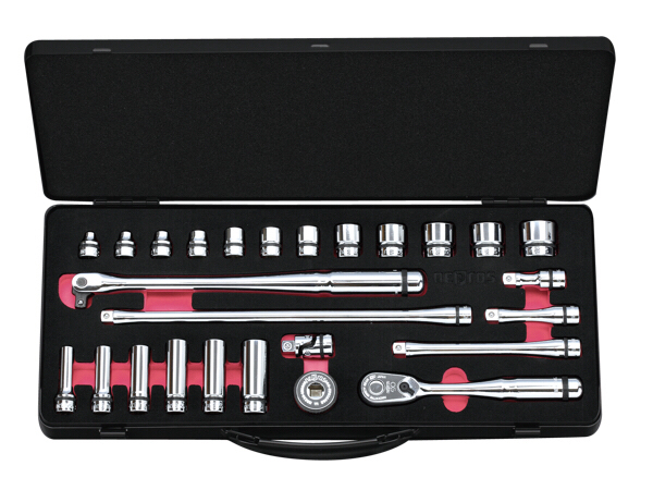 KTC ネプロス 9.5sq.ソケットレンチセット[26点]ケース付新品