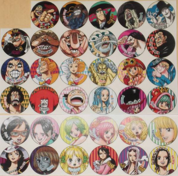 ONEPIECE ワンピース缶バッジ/35個セット☆ナツコミ 2016☆送込 ☆内容