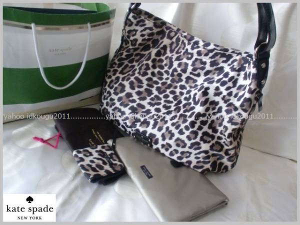 新品*ケイトスペード*レオパード2wayマザーズバッグ♪付属品有り