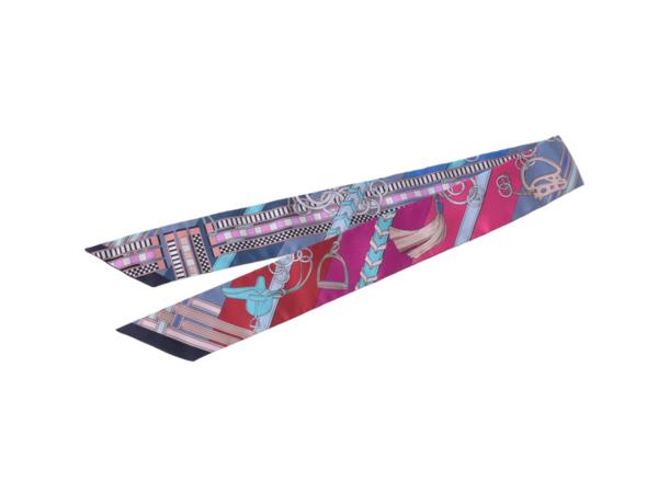 未使用品 HERMES エルメス ツイリー Epaulettes 肩章 スカーフ ピンク
