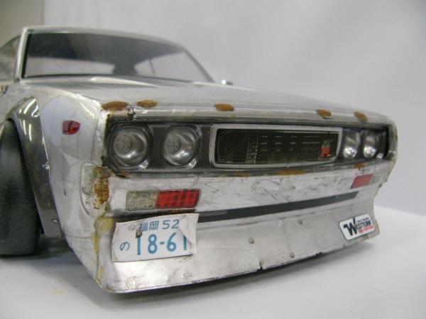 1円～□1/10ラジコンボディ ドリフト等 ケンメリ錆塗装 旧車