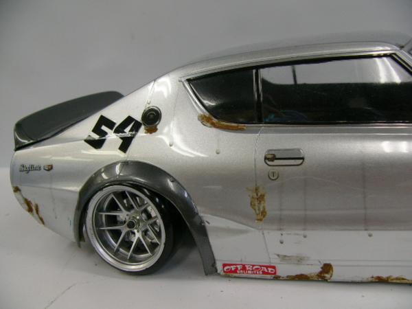 1円～□1/10ラジコンボディ ドリフト等 ケンメリ錆塗装 旧車