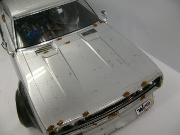 1円～□1/10ラジコンボディ ドリフト等 ケンメリ錆塗装 旧車