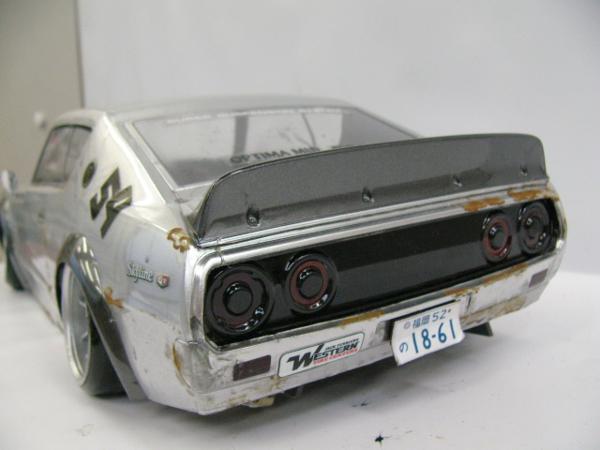 1円～□1/10ラジコンボディ ドリフト等 ケンメリ錆塗装 旧車