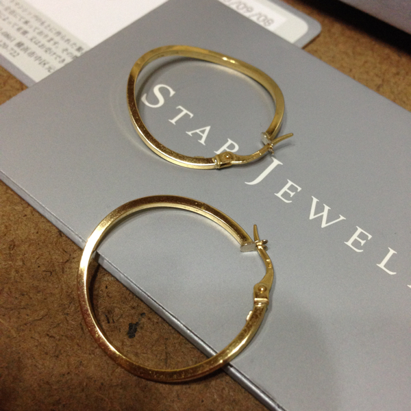 スタージュエリーK18フープピアスゴールドstar STAR JEWELRY - 【公式