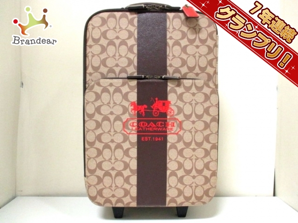コーチ キャリーバッグ シグネチャー柄 77057 COACH