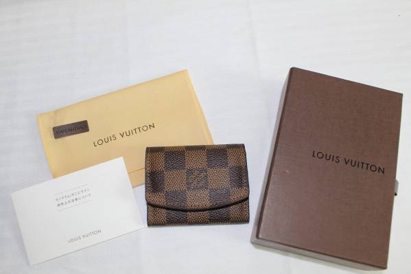 6○09038 美品 ルイヴィトン LOUIS VUITTON ダミエ カフスケース