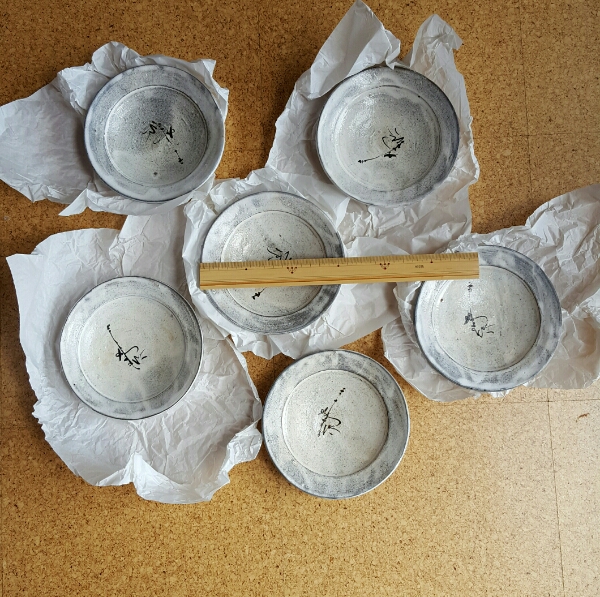 丸田宗彦 粉引唐津　皿揃　6枚組　人気作家　