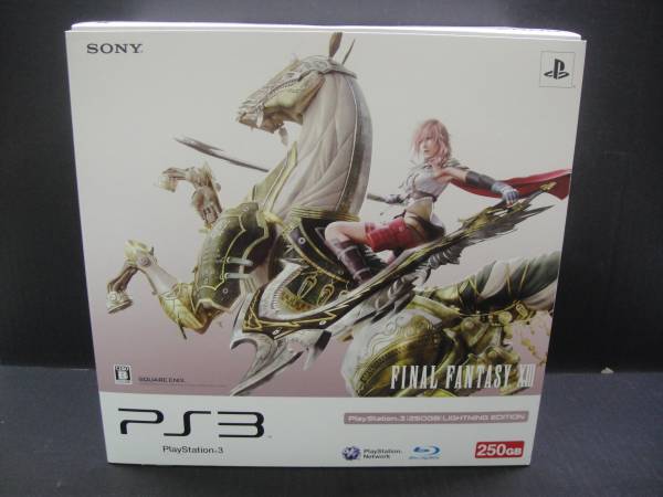 送100サ[29]PS3 本体 250GB FF13 ライトニング Edition 未使用