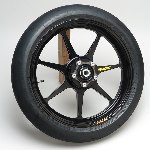 ゼットワン　ジャンク ♪ZX-10R/04-05年 ダイマグ UP7X アルミ鍛造 ホイール 前後 難有