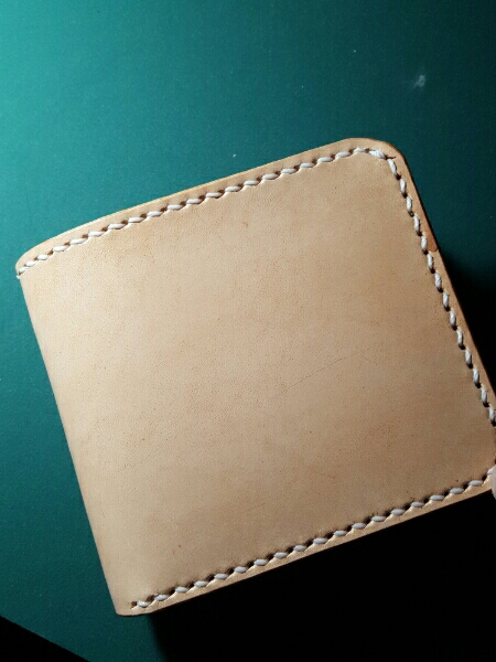 牛革ヌメ サドルレザー　ハンドメイド　(ショートウォレット)