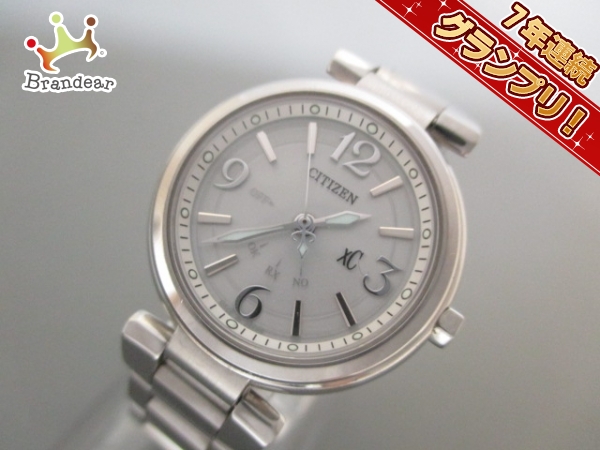 シチズン 腕時計■美品 XC H335-T012345Y レディース シルバー