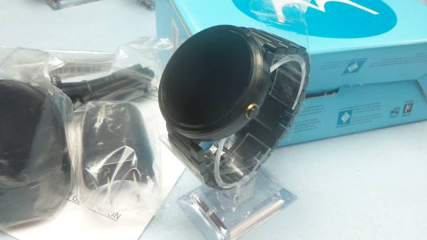 moto360 1st アウトレット！　ダークメタル　iphone OK!!　