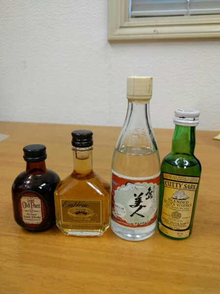 ○ウィスキー・焼酎 ミニボトル(Y-39）