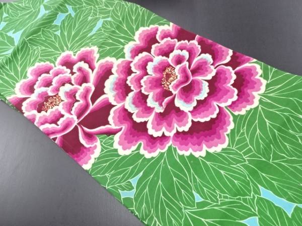 出品今日最終日！アンティーク帯 夏帯 刺繍 大正ロマン 名古屋帯 和装 紋紗 名古屋帯】絞り 春 寿 朱色 紗綾形 レトロ 大正ロマン 軽やか 締め
