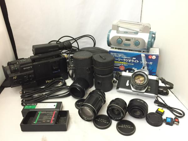 希少【ペンタックス レンズ 8ミリ ビデオ ラジオ ライト 】SF PENTAX