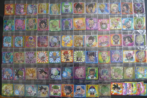 ドラゴンボール超戦士シールウエハース☆69種コンプとおまけ 【公式