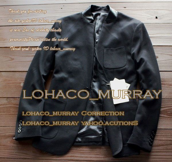 新品*JIMS メンズ 襟PUレザー デザイナーズ ジャケット54XL~XXL