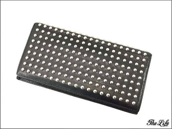 【即決】UNDERCOVER スタッズ レザー ロングウォレット 黒