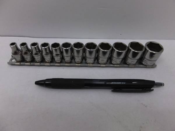 Snap-on スナップオン 1/4 ポイントシャローソケット TMM 5 - 15