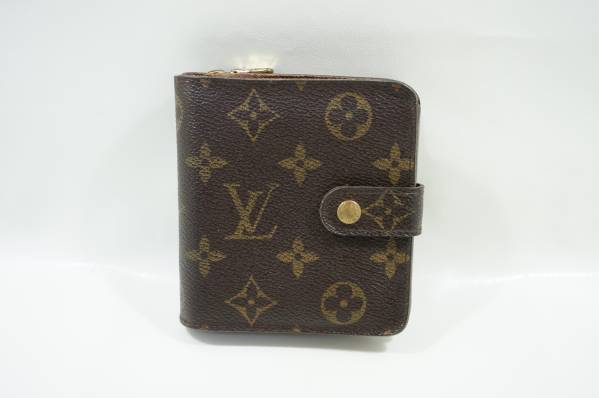 送料無料 ルイヴィトン 2つ折り財布 モノグラム コンパクト