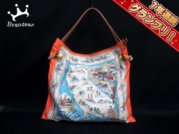 トレジャートプカピ ショルダーバッグ キャンバス×レザー