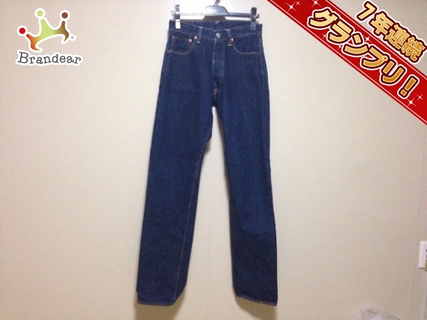 エヴィス ジーンズ 32 X 35 メンズ ダークネイビー ボタンフライ