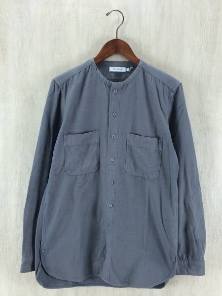 NONNATIVE◆バンドカラーシャツ/1/コットン/GRY