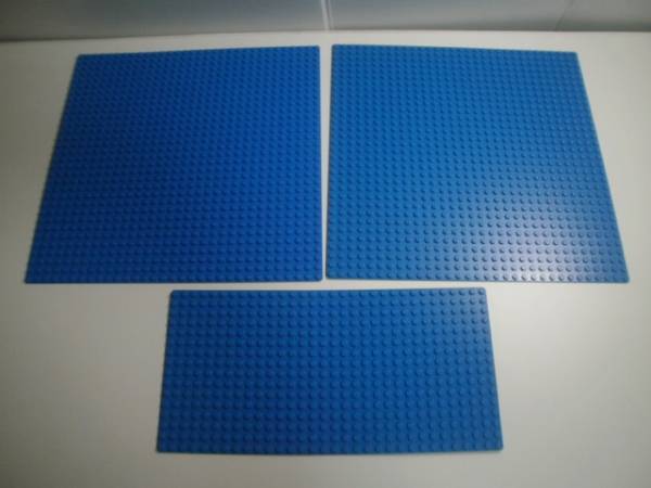 LEGO レゴ 青のベースプレート3枚セット★151