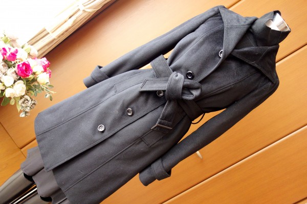 未使用　Ｊ＆Ｒ　アンゴラ混ウールコート　ベーシックコート