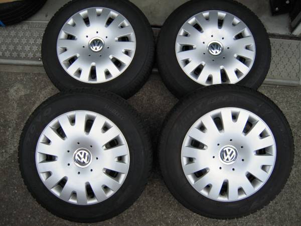 VW純正ホイール&スタッドレスタイヤ 175/65R14 4本セット VW純正ホイール&スタッドレスタイヤ 175/65R14 4本セット