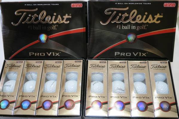 ☆タイトリスト　PRO V1-X ダブルナンバー(2015)　2ダース☆