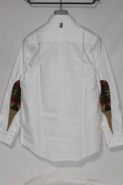 visvim 15AW ALBACORE NATIVE BLANKET L/S (GIZA OX) WHITE 1