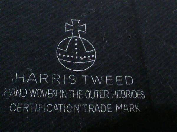 最新生地◆イギリス製/ハリスツィード★紺系2.5m 訳あり