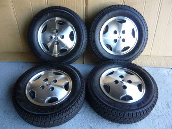 145/R12 6PR バモス 純正アルミ アクティ バン　トラック 14年製