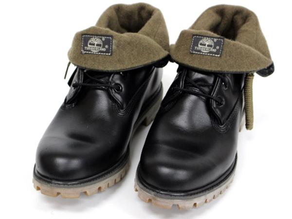 ★Timberland ROLL TOP BOOT 靴 黒色[TB09639B001-260]十