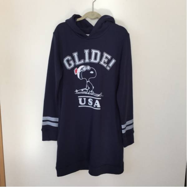 新品TOMMYトミーヒルフィガー/パーカーワンピ/スヌーピー定価1万