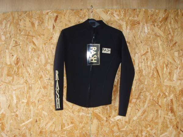 RASHウエットスーツ2mmロングタッパー前Fジャージ黒(ML) 新品
